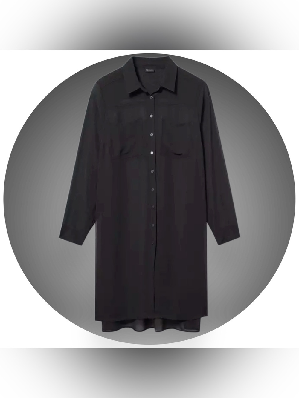 NWT TORRID Sheer Long Sleeve Tunic Shirt - Picture 5 of 8